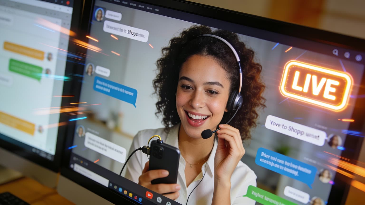 The Future of Live Shopping With AI Agents — blog hero illustration